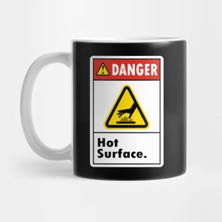 Danger Hot Surface Do not touch Mug